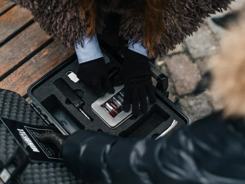 The case full of gadgets